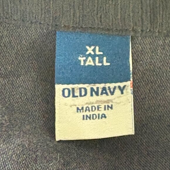 Old Navy Waist Defined Smocked Tie Front Maxi Dress Size Tall XL Navy Chiffon - Picture 8 of 14